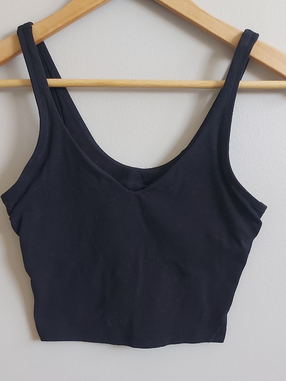 Lululemon Black Cropped Tank Top